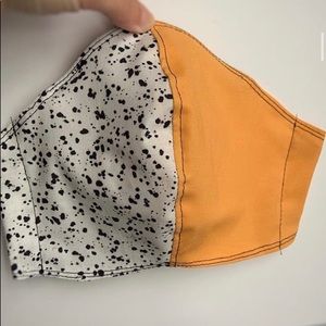 Orange & Pink speckled masks
